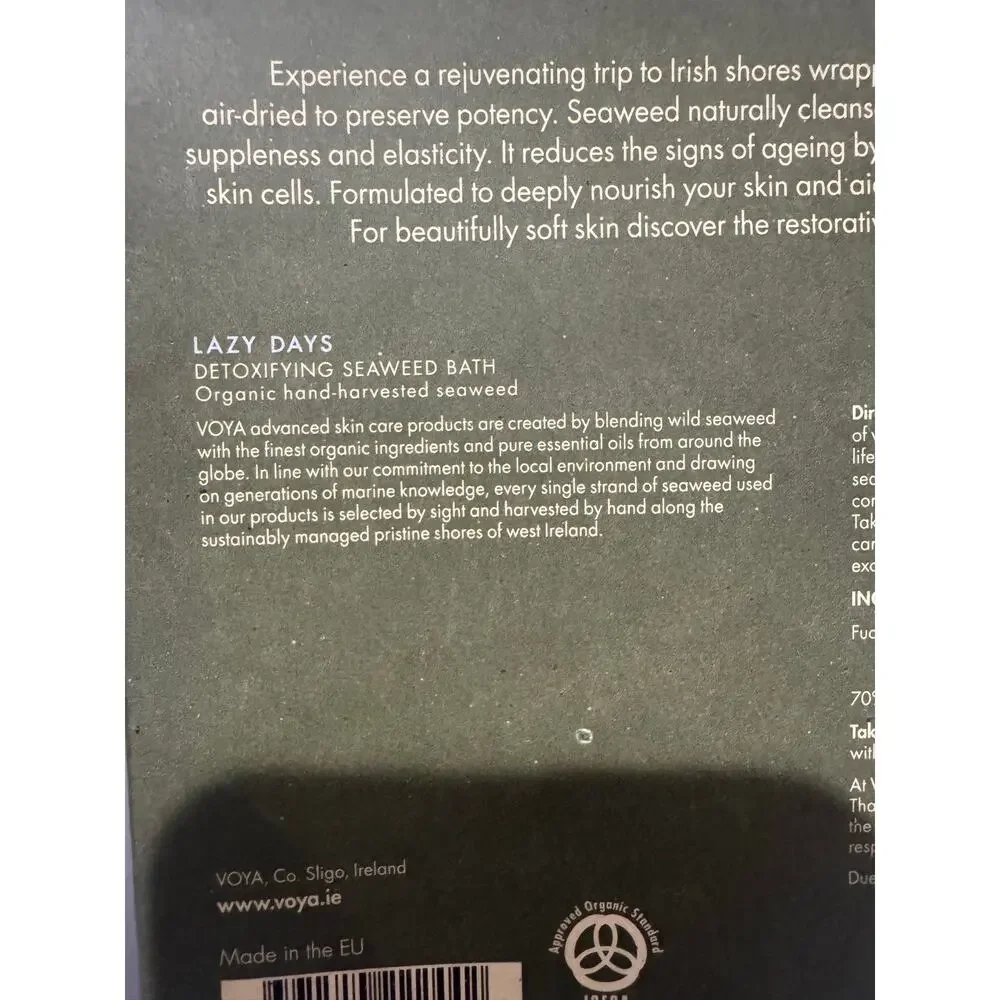 VOYA Lazy Days Organic Detox Seaweed Bath Ireland - Picture 6 of 8